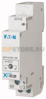 Сигнализация световая, красная/зеленая, 1 светодиод 230В Eaton Z-UEL230 