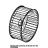 Motor fan D196 H81 39 blade nut M8 Unox XVC 105E