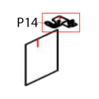 Upper hinge Hurakan HKN-WP900M