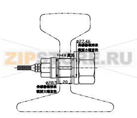 Тензодатчик с узлом встройки Keli XZFL 20t 