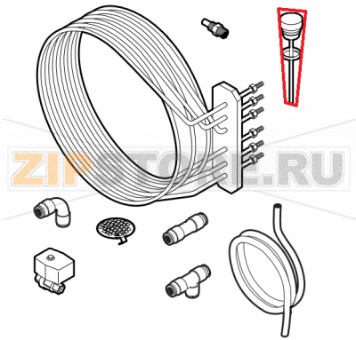 Damper system cap Lainox ME061T    Damper system cap Lainox ME061TЗапчасть на сборочном чертеже под номером: 1Название запчасти на английском&nbsp;языке: Damper system cap Lainox ME061T