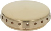 BURNER CAP PERFORATED BRASS POLISHED