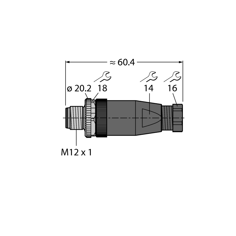 Разъем разборный Turck BS8141-0/PG9 