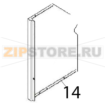 Rear panel Angelo Po FM611E1 Rear panel Angelo Po FM611E1Запчасть на деталировке под номером: 14