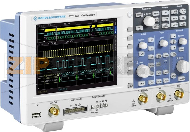 Осциллограф цифровой 50 МГц, 2 канала Rohde & Schwarz RTC1002EDU 