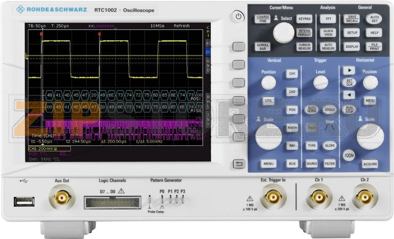 Осциллограф цифровой 50 МГц, 2 канала Rohde & Schwarz RTC1002EDU 
