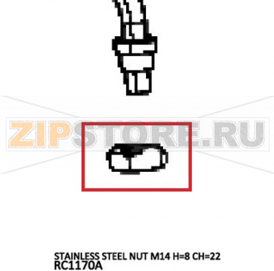 Stainless steel nut M14 H=8 CH=22 Unox XVC 505E Stainless steel nut M14 H=8 CH=22 Unox XVC 505EЗапчасть на деталировке под номером: 63Название запчасти на английском языке: Stainless steel nut M14 H=8 CH=22 Unox XVC 505E