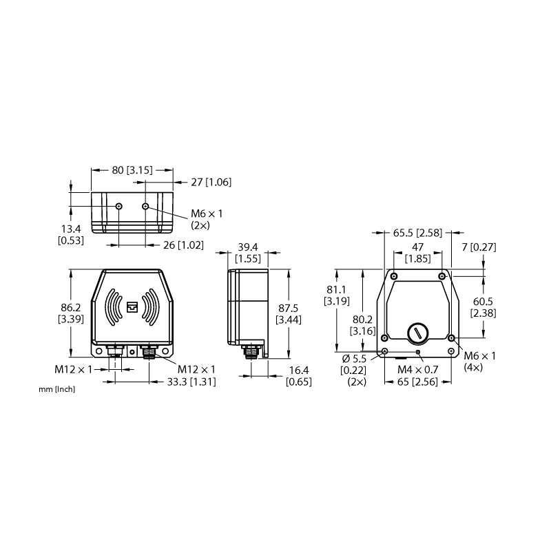 Соединитель индуктивный Turck NICP-Q86-ETH-H1141 