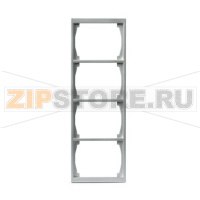 Рамка четырехместная, алюминий ABB 2TKA000404G1