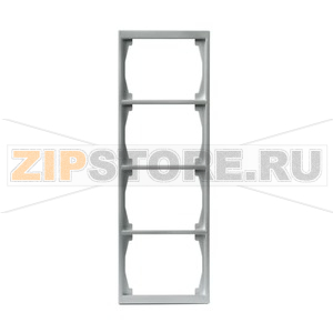 Рамка четырехместная, алюминий ABB 2TKA000404G1 
