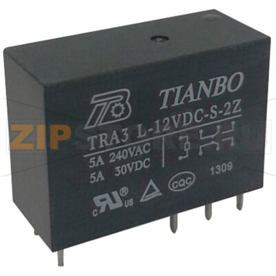Реле электромагнитное 24 В/DC, 8 А, 1 шт Tianbo TRA3 L-24VDC-S-2Z 