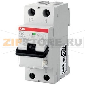 Выключатель дифференциального тока, автоматический, DS201 L C6 AC30 ABB 2CSR245080R1064 