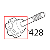 Manopola prig. aff M8, 6 lob grigia Sirman Canova 300