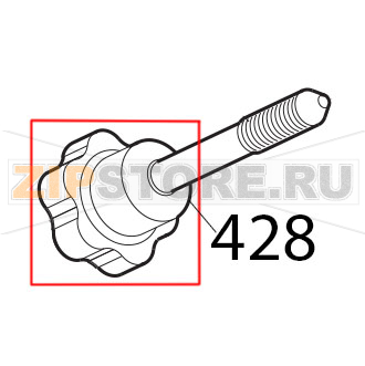 Manopola prig. aff M8, 6 lob grigia Sirman Canova 300 Manopola prig. aff M8, 6 lob grigia Sirman Canova 300Запчасть на деталировке под номером: 428