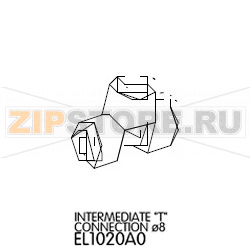 Intermediate &quot;T&quot; connection ø8 Unox XVC 715G Intermediate "T" connection ø8 Unox XVC 715GЗапчасть на деталировке под номером: 100Название запчасти на английском языке: Intermediate "T" connection ø8 Unox XVC 715G