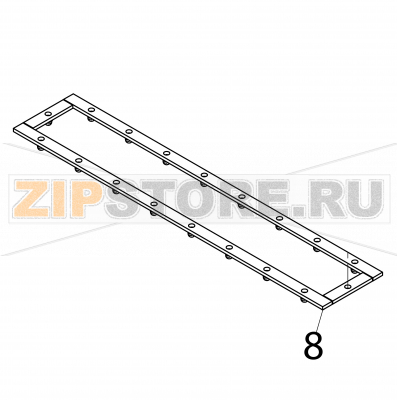 Long bottom deck Fagor VG-201 Long bottom deck Fagor VG-201Запчасть на деталировке под номером: 8Название запчасти Fagor на английском языке: Long bottom deck VG-201.