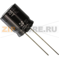 Конденсатор электролитический 7.5 мм, 68 µF, 200 V, 20 %, (ØxL) 16x7.3 мм, 1 шт Panasonic EEU-EE2D680S