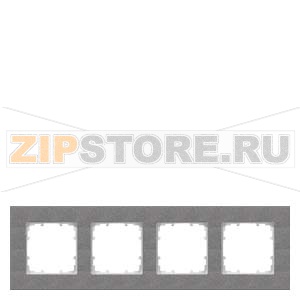 DELTA MIRO ЧЕРНЫЙ МЕТАЛЛИК РАМКА 4-МЕСТНАЯ Siemens 5TG1114-2 