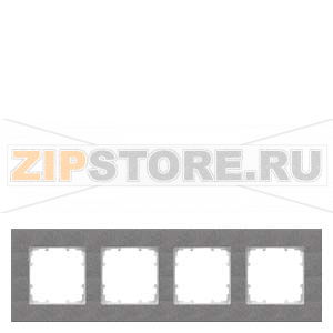 DELTA MIRO ЧЕРНЫЙ МЕТАЛЛИК РАМКА 4-МЕСТНАЯ Siemens 5TG1114-2 