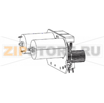 Ribbon Drive System Zebra ZE500-6RH Ribbon Drive System Zebra ZE500-6RH. This item is only for RH printers with ribbon drive motor 44197-102 currently installed.  All parts included in this must be installed at the same time as a complete setЗапчасть на сборочном чертеже под номером: 1Количество запчастей в устройстве: 1Название запчасти Zebra на английском языке: Ribbon Drive System