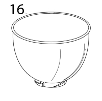 Bowl and base KitchenAid 5K45SSEWH