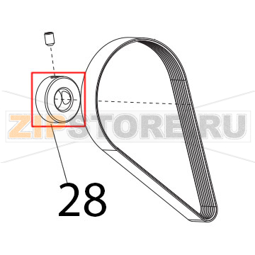 Anello porta micro Sirman Mirra 300 Y09 Anello porta micro Sirman Mirra 300 Y09Запчасть на деталировке под номером: 28