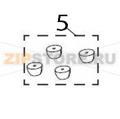 Feet for the printer Zebra ZT600 Feet for the printer Zebra ZT600Запчасть на деталировке под номером: 5