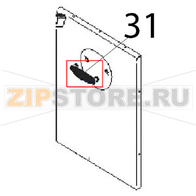 Maniglia nera per porta Angelo Po 2G1PE2E Maniglia nera per porta Angelo Po 2G1PE2EЗапчасть на деталировке под номером: 31