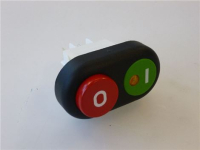 PUSH-BUTTON PANEL 2-BUTTON 0-I GREEN-RED