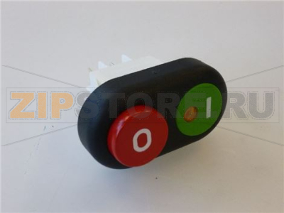 PUSH-BUTTON PANEL 2-BUTTON 0-I GREEN-RED 