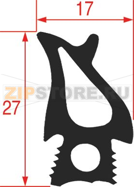 GASKET FOR OVEN DOOR 2520 mm 