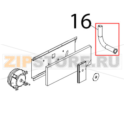 Camino fumi inox standard Unox XV 703G Camino fumi inox standard Unox XV 703GЗапчасть на деталировке под номером: 16