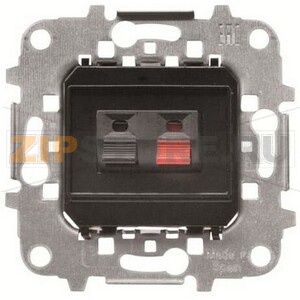 Механизм аудиоразъёма, двухмодульный, чёрный+красный ABB 4682.40 