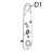 Support bracket for dancer arm's body Godex T10