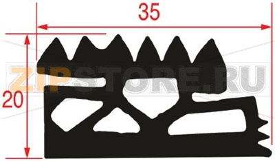 УПЛОТНИТЕЛЬ КАРЕТКИ ПЕЧИ 1000 мм 