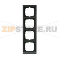Рамка четырехместная, антрацитовая ABB 2TKA000407G1