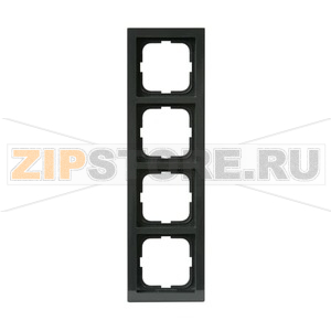 Рамка четырехместная, антрацитовая ABB 2TKA000407G1 