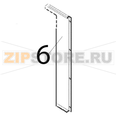 Rear panel 400 Angelo Po 0A1FR1G Rear panel 400 Angelo Po 0A1FR1GЗапчасть на деталировке под номером: 6