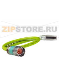 Сигнальный кабель предварительно собранный тип: 6FX8002-2CC81 для абсолютного отсчета SSI 4x 2x 0,34 + 4x 0,5 С Соединитель полная резьба М23 MOTION-CONNECT 800PLUS Отжимная, UL / CSA, DESINA Dmax = 9,4 мм Длина (м) = Siemens 6FX8002-2CC81-....
