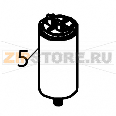 Condensador 6 M.F. Fagor ECO-200 Condensador 6 M.F. Fagor ECO-200Запчасть на деталировке под номером: 5Название запчасти Fagor на английском языке: Condensador 6 M.F. ECO-200.