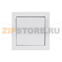 Переключатель одноклавишный 16 А, 250 В, IP44, белый ABB 2TKA000200G1