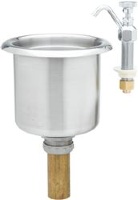 SINK WITH PILLAR TAP