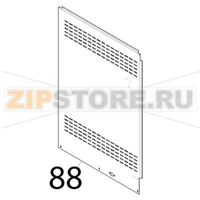 Fianco sinistro inox Tecnoeka KF 1010 EV UD Fianco sinistro inox Tecnoeka KF 1010 EV UDЗапчасть на деталировке под номером: 88