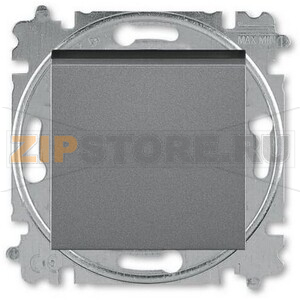 Переключатель одноклавишный, сталь ABB 2CHH590645A6069 