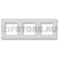 Рамка трехместная, серая/белая ABB 2CHH015030A6016