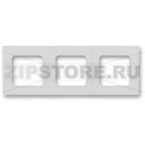 Рамка трехместная, серая/белая ABB 2CHH015030A6016 