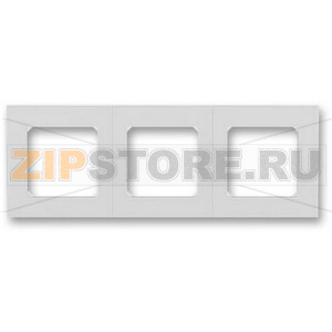 Рамка трехместная, серая/белая ABB 2CHH015030A6016 