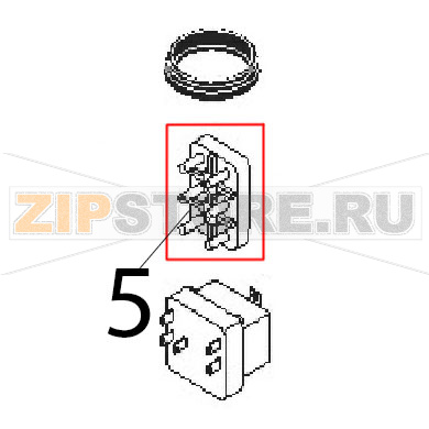 Morsettiera Angelo Po 0G1BR3E Morsettiera Angelo Po 0G1BR3EЗапчасть на деталировке под номером: 5