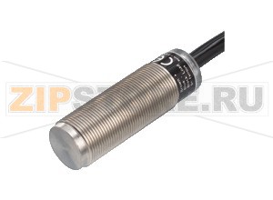 Индуктивный датчик Inductive sensor NMB10-18GM55-E0-5M Pepperl+Fuchs General specificationsRated operating distance10 mmInstallationflush (Requirements: see drawing below)Output polarityDCAssured operating distance0 ... 8.1 mmActuating elementFerrous and nonferrous targetsReduction factor rAl 0.4Reduction factor rCu 0.25Reduction factor r304 0.85Reduction factor rSt37 1Output type3-wireNominal ratingsOperating voltage10 ... 30 V DCSwitching frequency0 ... 240 HzHysteresis3 ... 15  typ. 10  %Reverse polarity protectionreverse polarity protectedShort-circuit protectionpulsingVoltage drop&le 2 VOperating current&le 200 mAOff-state current10 &microANo-load supply current&le 10 mAOperating voltage indicatorLED, greenSwitching state indicatorLED, yellowApprovals and certificatesUL approvalcULus Listed, General PurposeCSA approvalcCSAus Listed, General PurposeCCC approvalCCC approval / marking not required for products rated &le36 VAmbient conditionsAmbient temperature-25 ... 70 °C (-13 ... 158 °F)Mechanical specificationsConnection typecable PUR , 5 mCore cross-section0.5 mm2Housing materialStainless steel 1.4305 / AISI 303Sensing faceStainless steel 1.4305 / AISI 303Housing diameter18 mmDegree of protectionIP67