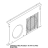 Stainless steel rossella '00 fan guard Unox XF 090P